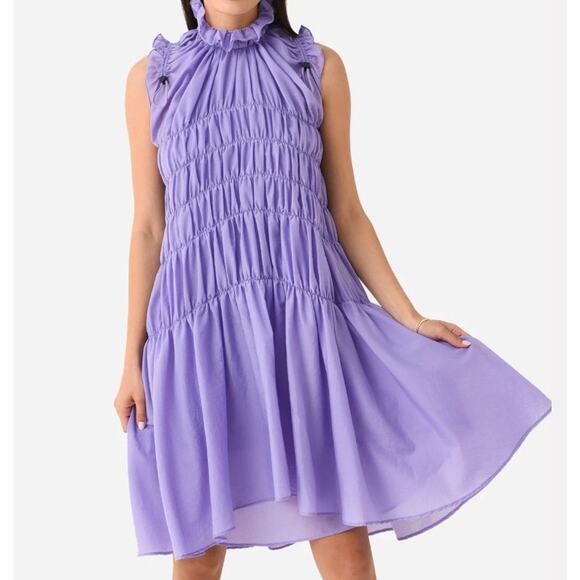 Brogger Freya Dress Lavender Blue Size Large Retail $895 NWT - Picture 1 of 5